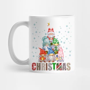 Merry Christmas Gnome Family Funny Xmas Tree Women Men Kids Mug